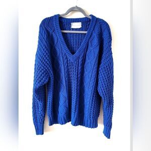 Vintage Blue Knit Sweater